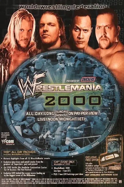 Movie poster "WWE WrestleMania 2000"