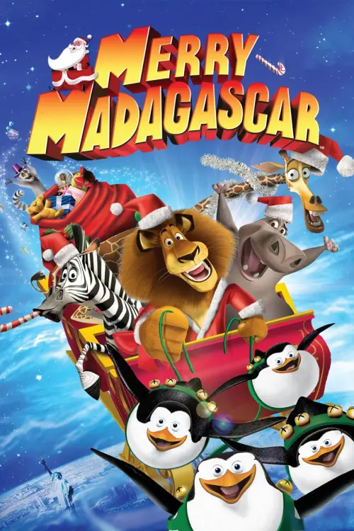 Movie poster "Merry Madagascar"