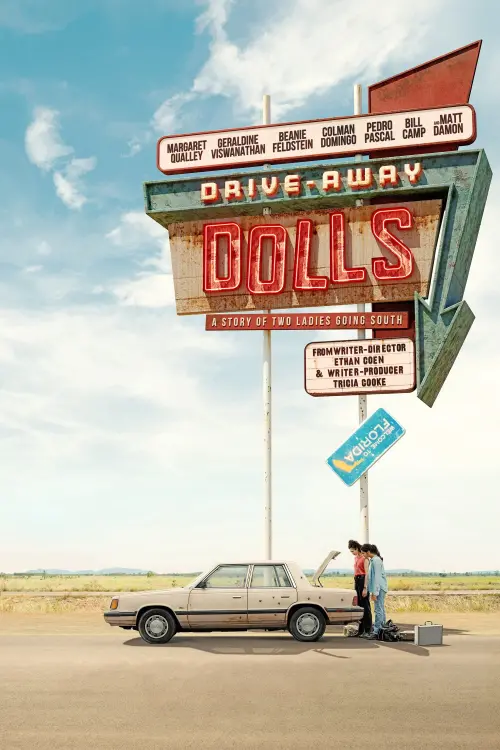 Movie poster "Drive-Away Dolls"