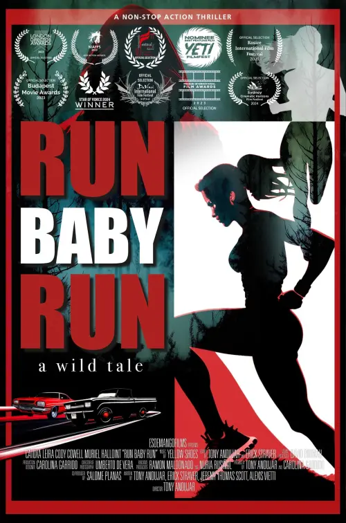 Movie poster "RUN BABY RUN"