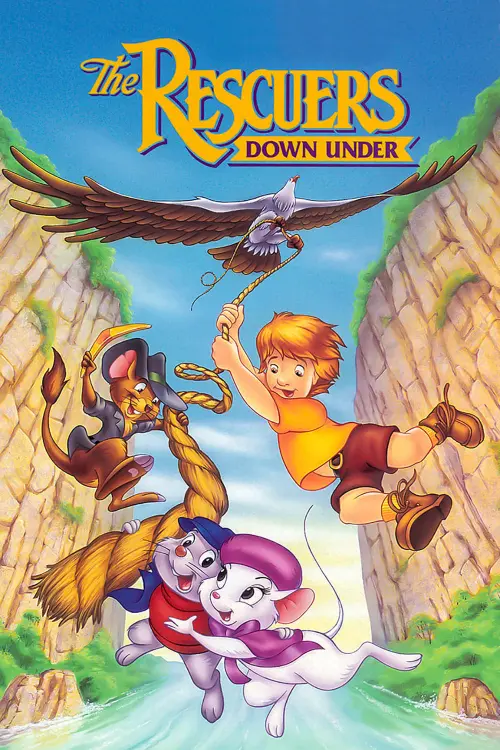 Movie poster "The Rescuers Down Under"