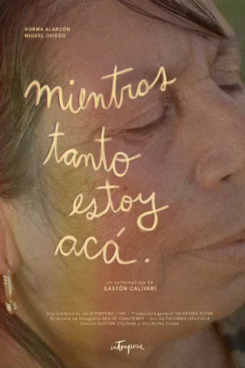 Movie poster "Mientras tanto estoy acá"