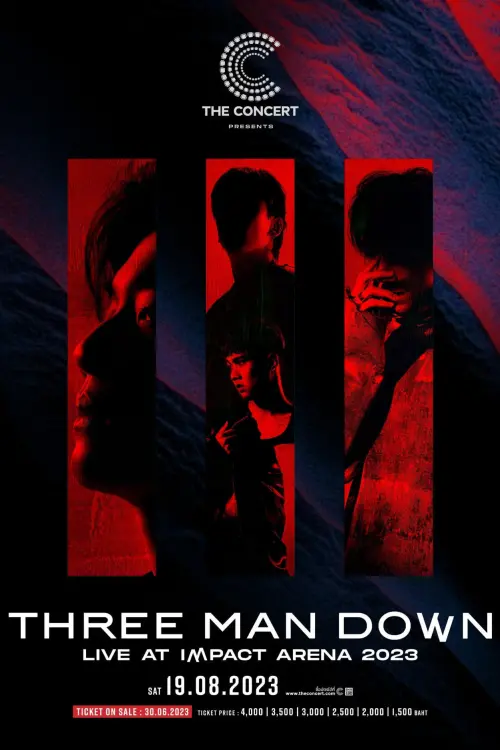 Movie poster "Three Man Down Live At Impact Arena 2023"