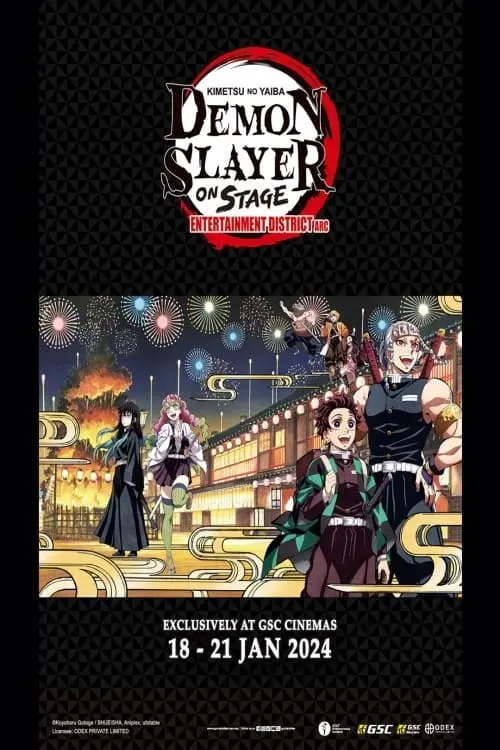 Movie poster "Demon Slayer: Kimetsu no Yaiba ON STAGE"