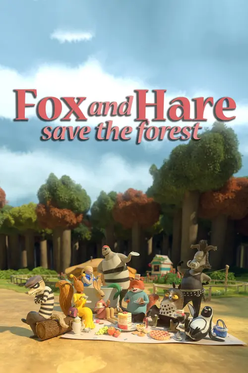 Movie poster "Fox and Hare Save the Forest"