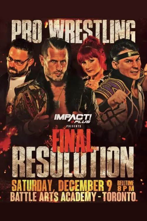 Movie poster "IMPACT Wrestling: Final Resolution 2023"