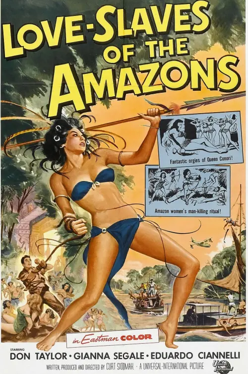 Movie poster "Love Slaves of the Amazons"