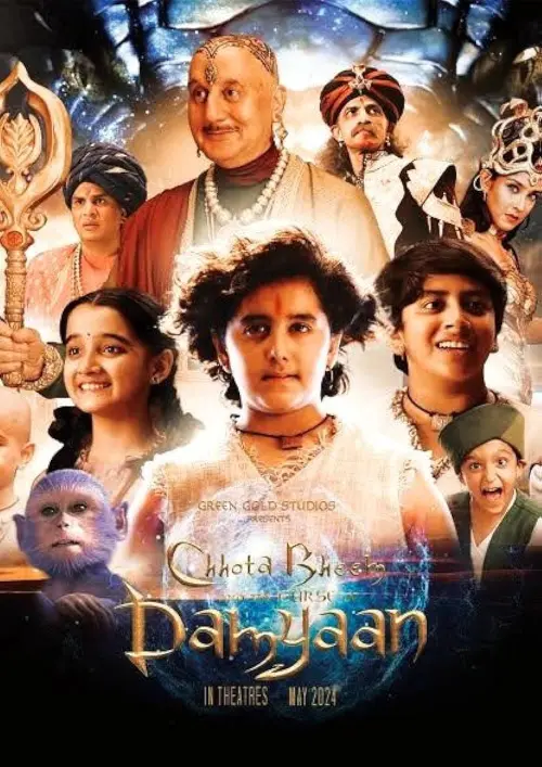 Movie poster "Chhota Bheem and the Curse of Damyaan"