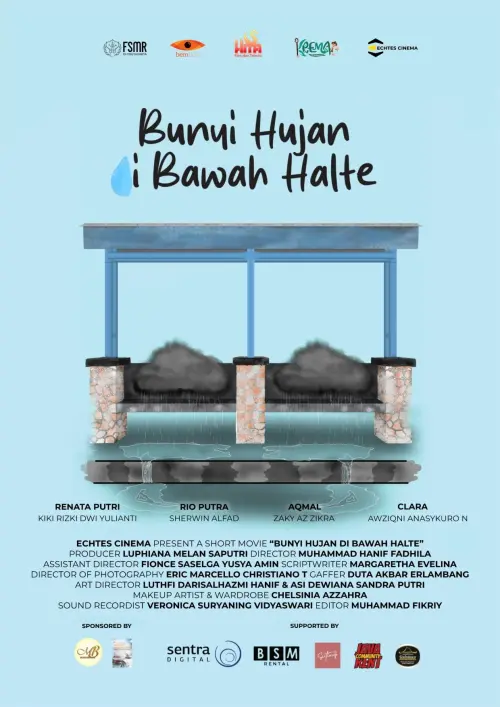 Movie poster "Bunyi Hujan di Bawah Halte"