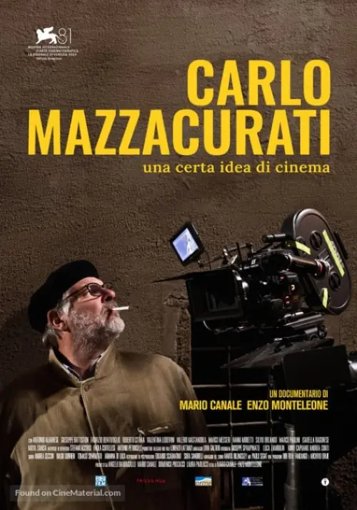 Movie poster "Carlo Mazzacurati - A Certain Idea of Cinema"