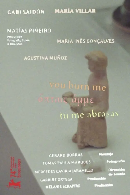 Movie poster "You Burn Me"