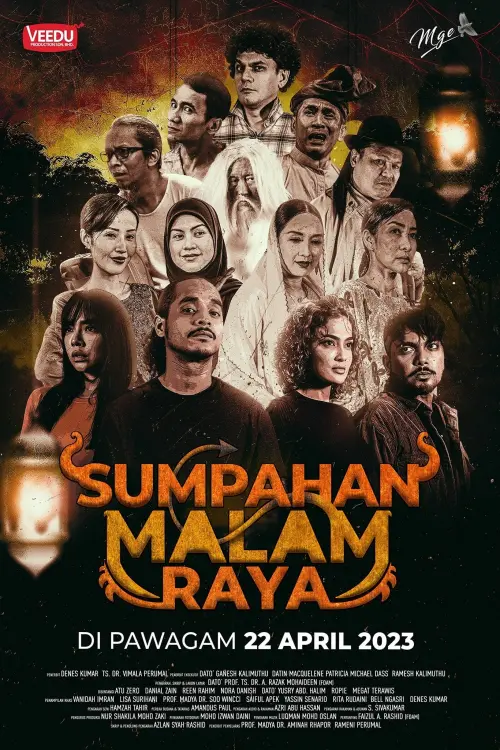 Movie poster "Sumpahan Malam Raya"