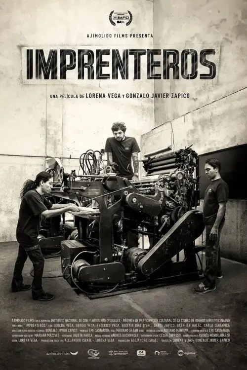 Movie poster "Imprenteros"