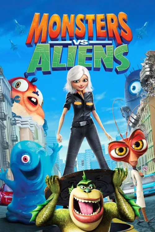 Movie poster "Monsters vs Aliens"