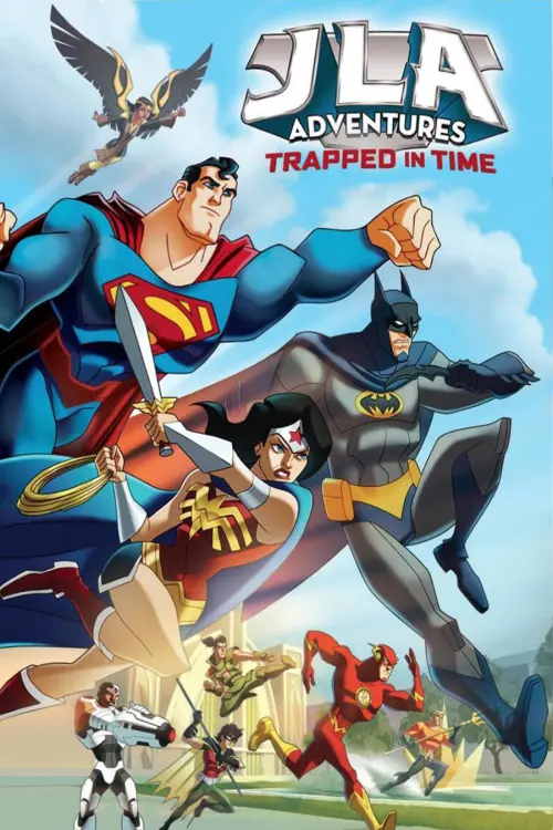 Movie poster "JLA Adventures: Trapped in Time"