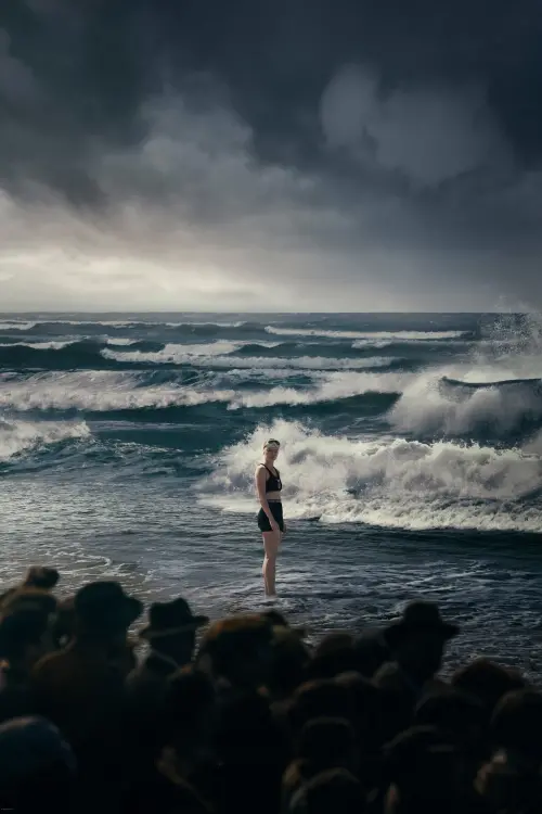 Movie poster "Young Woman and the Sea"