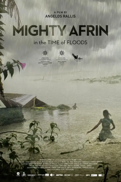 Movie poster "Mighty Afrin: In the Time of Floods"