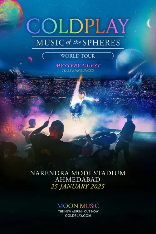 Movie poster "Coldplay - Live In Ahmedabad"