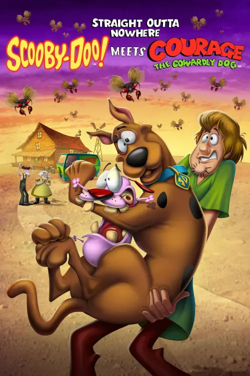 Movie poster "Straight Outta Nowhere: Scooby-Doo! Meets Courage the Cowardly Dog"