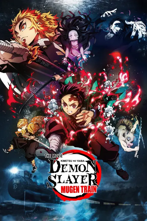 Movie poster "Demon Slayer -Kimetsu no Yaiba- The Movie: Mugen Train"