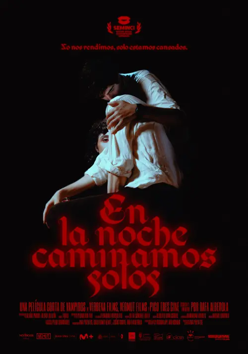 Movie poster "En la noche caminamos solos"