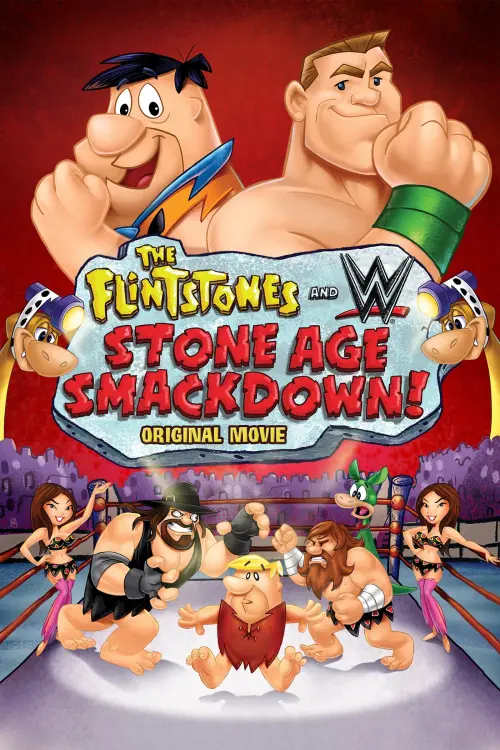 Movie poster "The Flintstones & WWE: Stone Age SmackDown!"