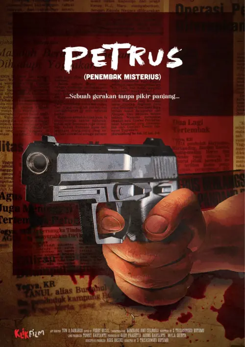 Movie poster "Petrus: Penembak Misterius"