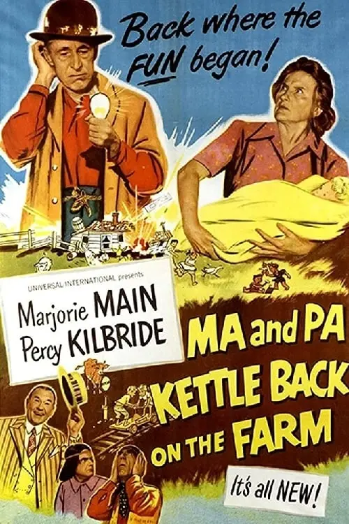 Movie poster "Ma and Pa Kettle Back on the Farm"