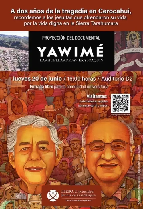 Movie poster "YAWIMÉ: Las Huellas de Javier y Joaquín"