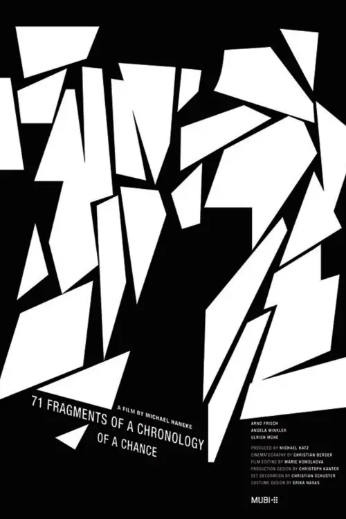 Movie poster "71 Fragments of a Chronology of Chance"