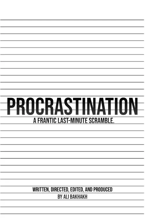 Movie poster "Procrastination"