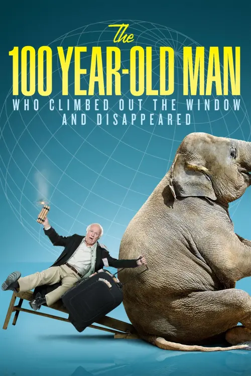 Movie poster "The 100 Year-Old Man Who Climbed Out the Window and Disappeared"