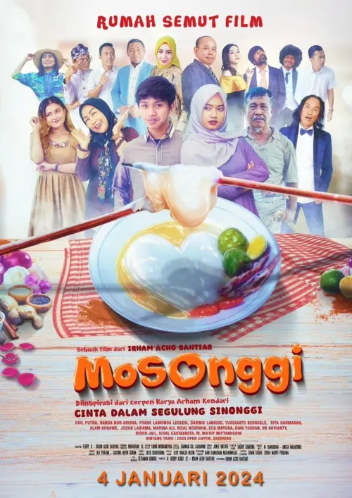 Movie poster "Mosonggi: Cinta dalam Segulung Sinonggi"