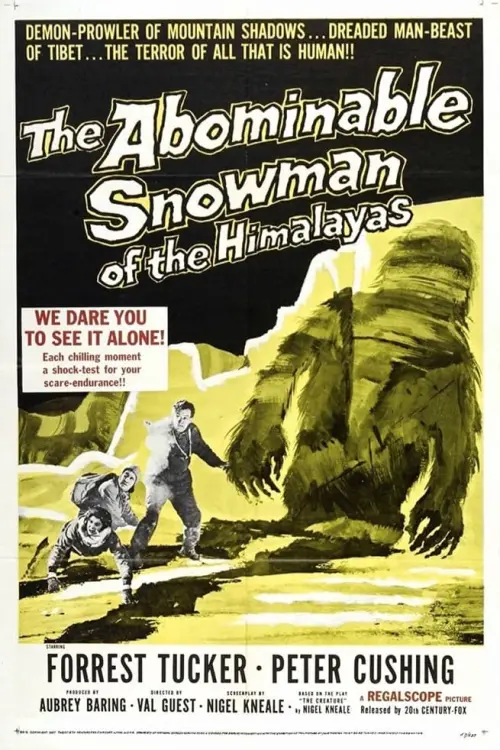 Movie poster "The Abominable Snowman"