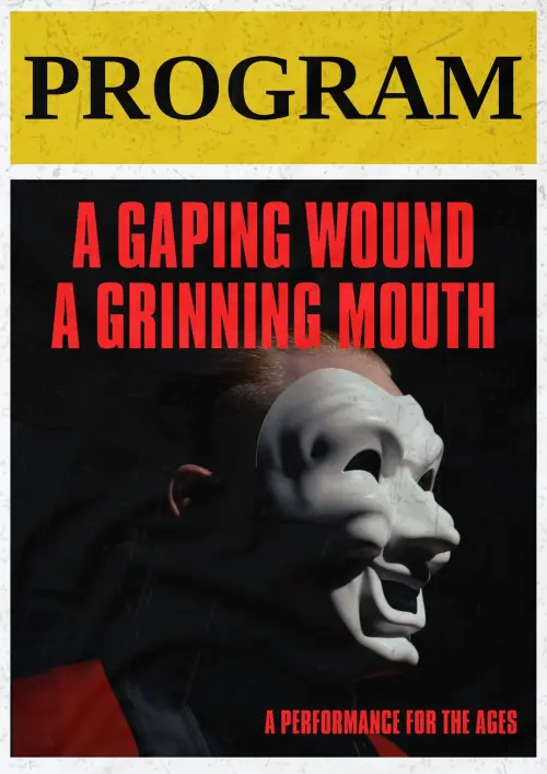 Movie poster "A Gaping Wound, A Grinning Mouth"