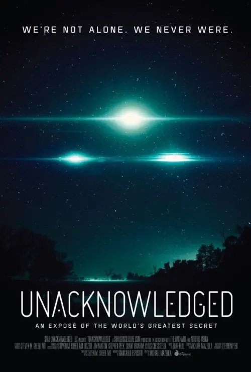 Movie poster "Unacknowledged"