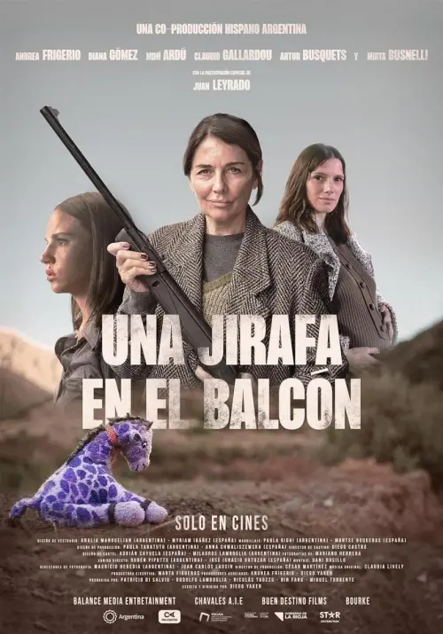 Movie poster "Una jirafa en el balcón"