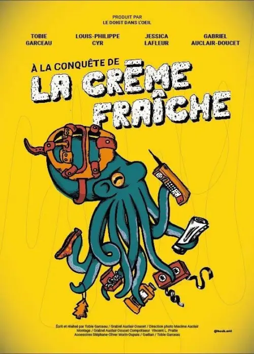 Movie poster "À la conquête de la crème fraîche"