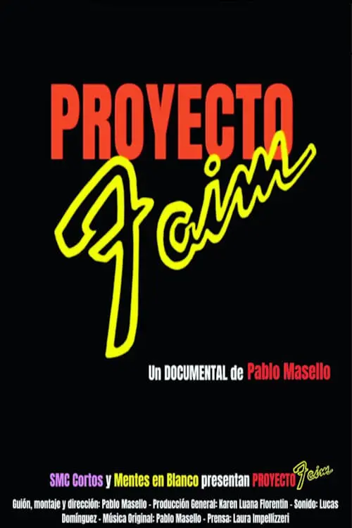 Movie poster "Proyecto Faim"