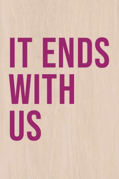 Movie poster "It Ends with Us"