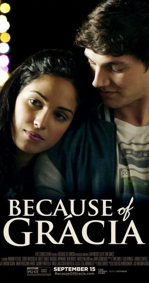 Movie poster "Because of Gracia"