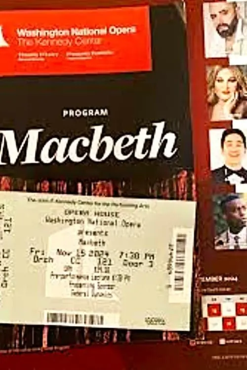 Movie poster "Macbeth: Washington National Opera"