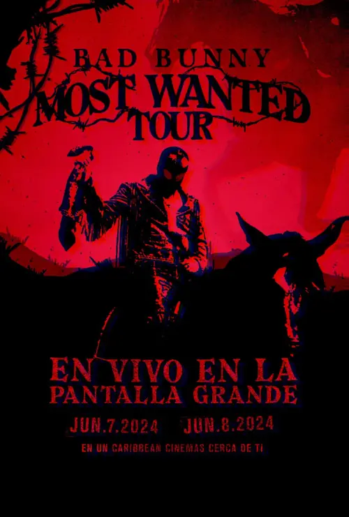 Movie poster "Bad Bunny: Most Wanted Tour"