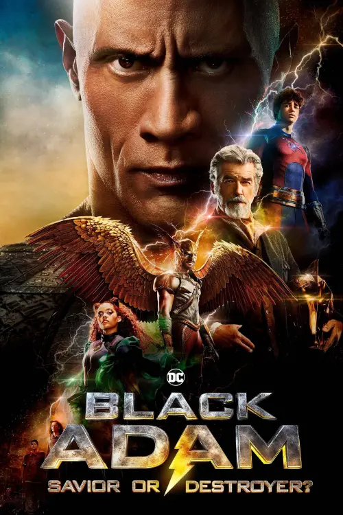 Movie poster "Black Adam: Saviour or Destroyer?"