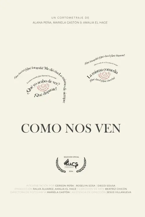 Movie poster "Como Nos Ven"