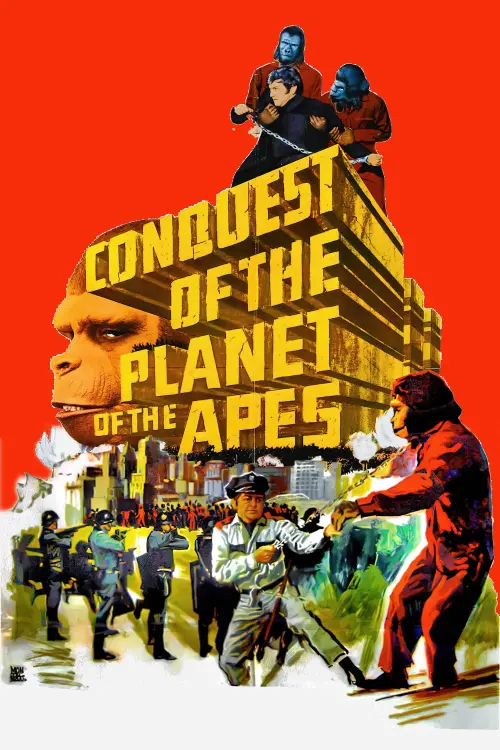 Movie poster "Conquest of the Planet of the Apes"