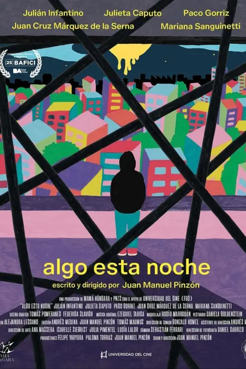 Movie poster "algo esta noche"