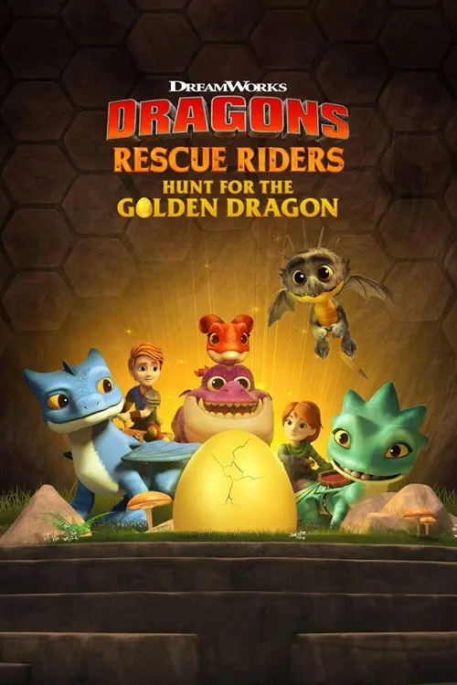 Movie poster "Dragons: Rescue Riders: Hunt for the Golden Dragon"