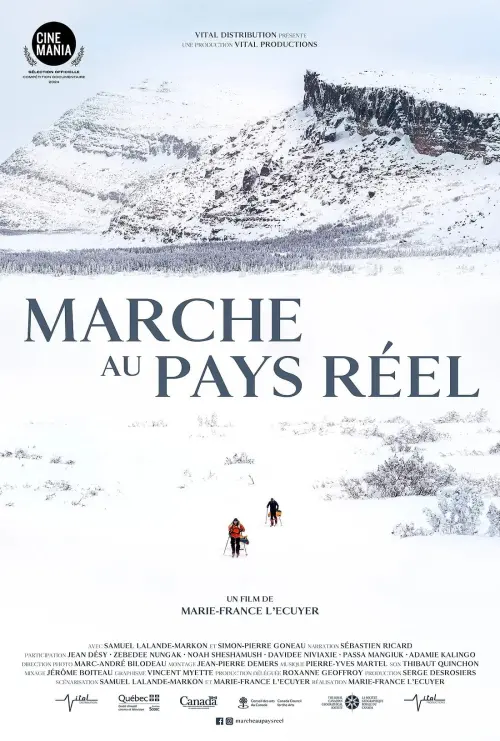 Movie poster "Marche au pays réel"