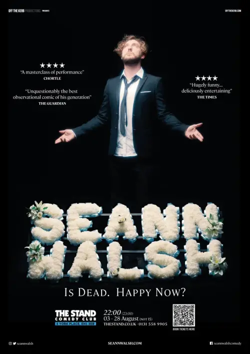 Movie poster "Seann Walsh: Is Dead, Happy Now?"